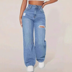 Retro Wash Casual Loose Fit Jeans